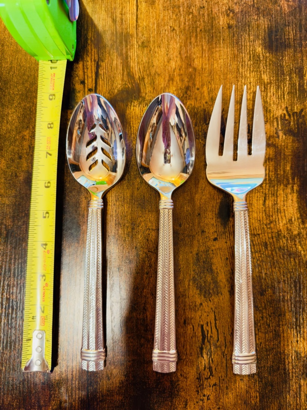 Ralph Lauren Wainwright Herringbone Japan 1991 Flatware serving set - RARE